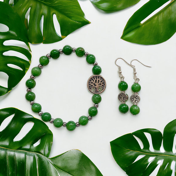 Smyckeset i Grön Jade